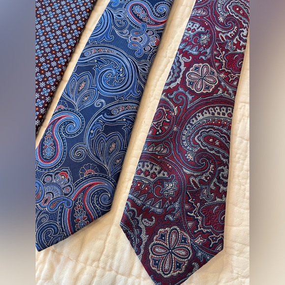 Jos. A Bank 100% Silk Tie Lot of 5 - Picture 2 of 9